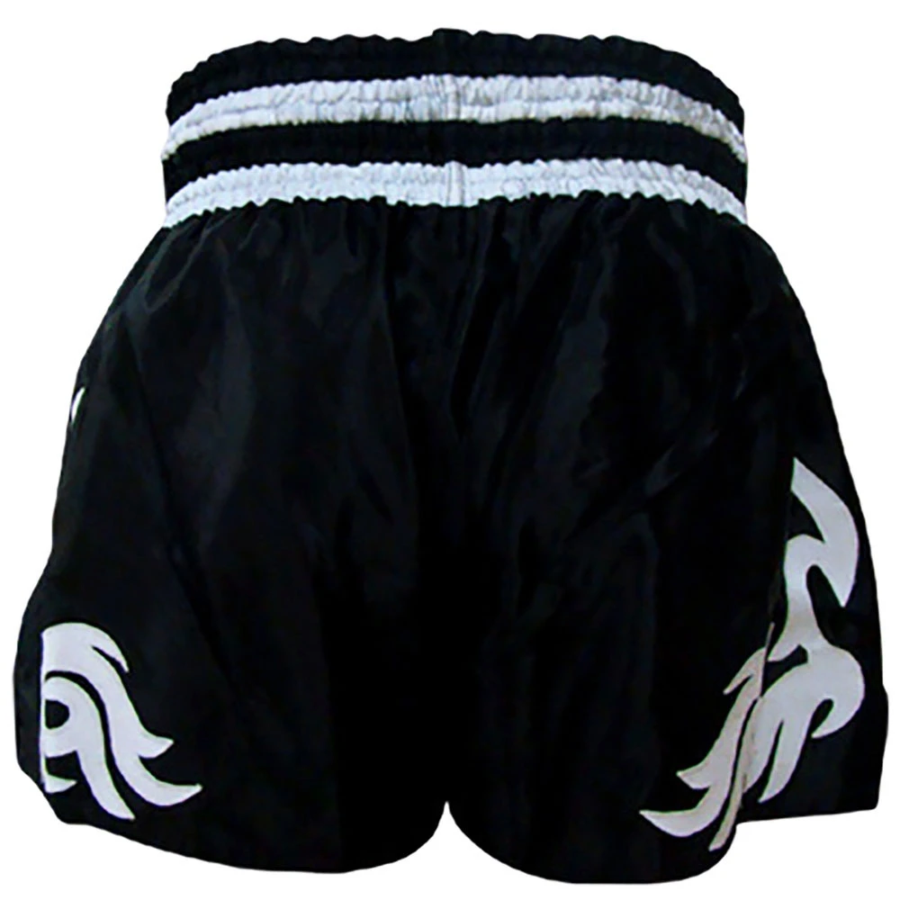 Contender K-7 Black/White Muay Thai Shorts 2 Contender K-7 Black/White Muay Thai Shorts - Image 2