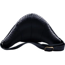 K Muaythai Equipment Classic Large White Belly Pad -Boxing Supplies Shop KLBP BLK WHT 3