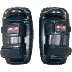 Arwut Fight Gear Black/Black Protector Double Thai Kick Pads 7 Arwut Fight Gear Black/Black Protector Double Thai Kick Pads -Boxing Supplies Shop KP4 BKK 2