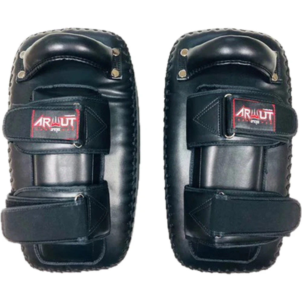 Arwut Fight Gear Black/Black Protector Double Thai Kick Pads 3 Arwut Fight Gear Black/Black Protector Double Thai Kick Pads - Image 3