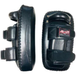 Arwut Fight Gear Black/Black Protector Double Thai Kick Pads 9 Arwut Fight Gear Black/Black Protector Double Thai Kick Pads -Boxing Supplies Shop KP4 BKK 4
