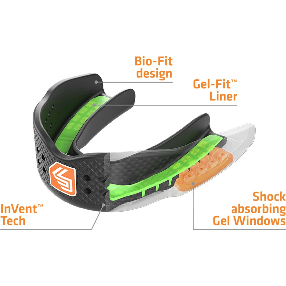 Shock Doctor SuperFit Black Mouth Guard 2 Shock Doctor SuperFit Black Mouth Guard - Image 2