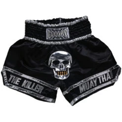 Fluory Skull Black Muay Thai Shorts