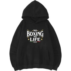 No Boxing No Life Black Hoodie