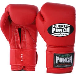 Punch Mexican Fuerte Elite Matte Red Boxing Gloves