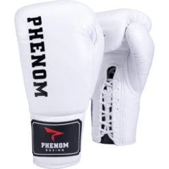 Phenom Boxing RSF-210 White Fight Gloves -Boxing Supplies Shop PBGL RSF210 8 W c 9