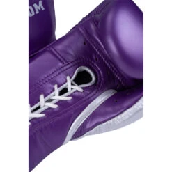 Phenom Boxing SG-202 Metalic Purple/Silver Lace Sparring Gloves -Boxing Supplies Shop PBGL SG202 16 MPR S c 6