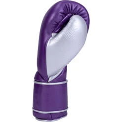 Phenom Boxing SG-202S Metalic Purple/Silver Velcro Sparring Gloves -Boxing Supplies Shop PBGL SG202S 16 MPR S c 2
