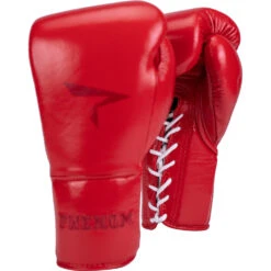 Phenom Boxing SG-210 Red Lace Sparring Gloves -Boxing Supplies Shop PBGL SG210 12 R c 9