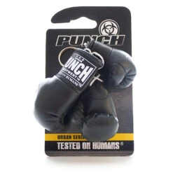 Punch Mini Key Ring Black Boxing Gloves