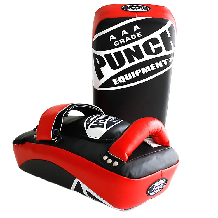 Punch AAA Curved Black/Red Soft Thai Pads 1 Punch AAA Curved Black/Red Soft Thai Pads