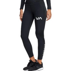 RVCA Compression Black Womens Leggings