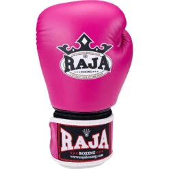 Raja Boxing Standard Pink Velcro Boxing Gloves -Boxing Supplies Shop RBGV 1 PNK c 3