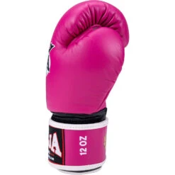 Raja Boxing Standard Pink Velcro Boxing Gloves -Boxing Supplies Shop RBGV 1 PNK c 6