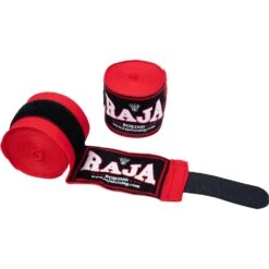 Raja Boxing 4.5m Red Elastic Handwraps