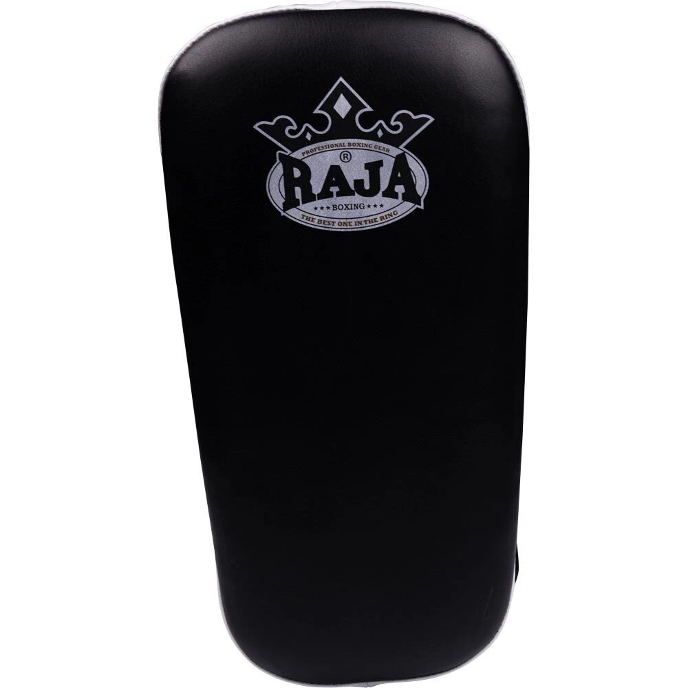 Raja Boxing Black Curved Velcro Thai Kicking Pad 2 Raja Boxing Black Curved Velcro Thai Kicking Pad - Image 2