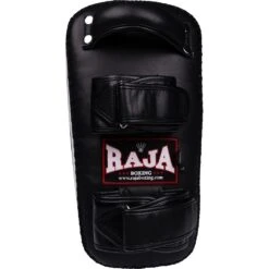 Raja Boxing Black Curved Velcro Thai Kicking Pad 7 Raja Boxing Black Curved Velcro Thai Kicking Pad -Boxing Supplies Shop RKP C VEL c 2