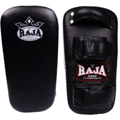 Raja Boxing Black Curved Velcro Thai Kicking Pad