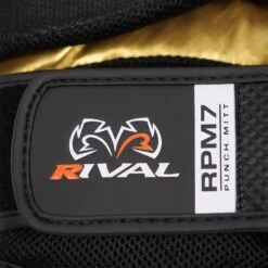 Rival RPM7 Fitness Plus Black/Gold Punch Mitts -Boxing Supplies Shop RPM7 Black Gold 4