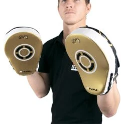 Rival RPM7 Fitness Plus Black/Gold Punch Mitts -Boxing Supplies Shop RPM7 Black Gold 9