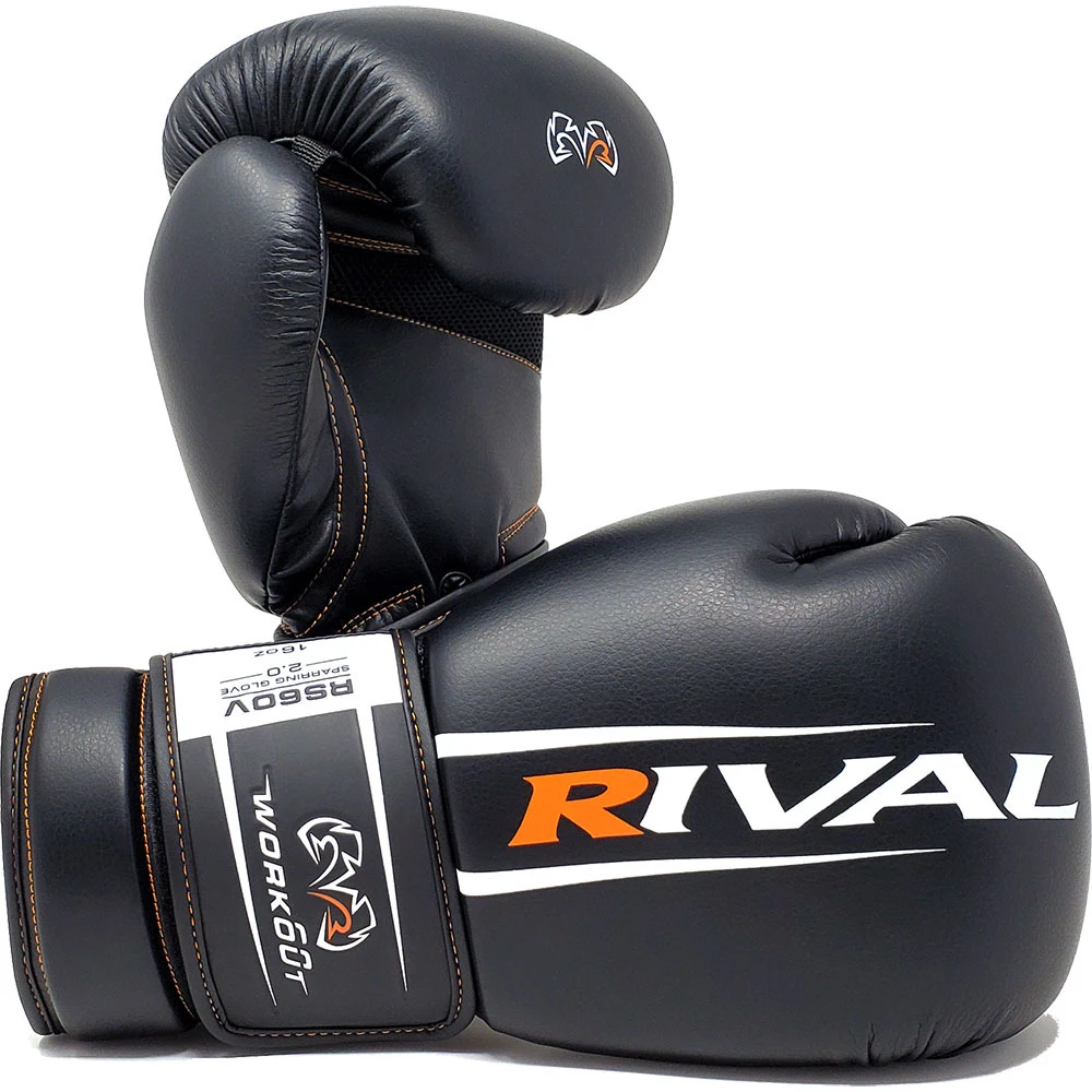 Rival RS60V Workout 2.0 Black Sparring Gloves 2 Rival RS60V Workout 2.0 Black Sparring Gloves - Image 2