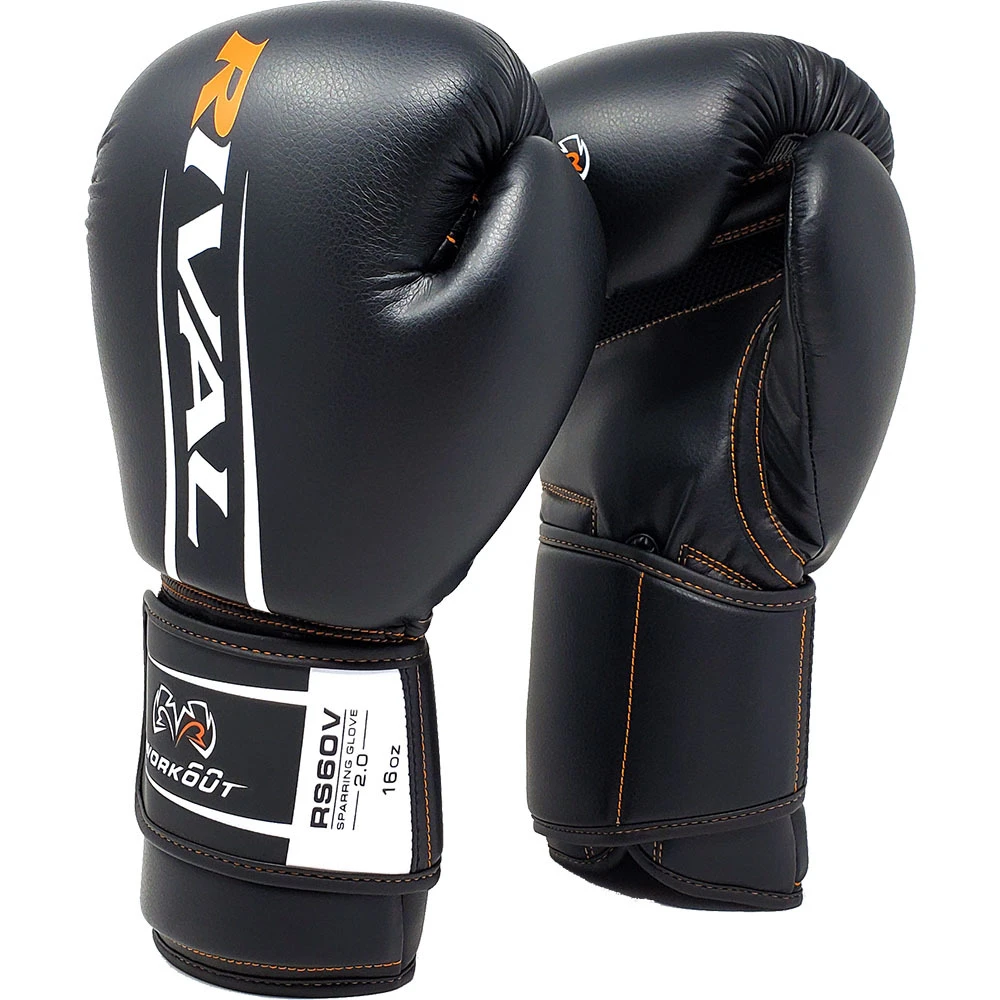 Rival RS60V Workout 2.0 Black Sparring Gloves 1 Rival RS60V Workout 2.0 Black Sparring Gloves