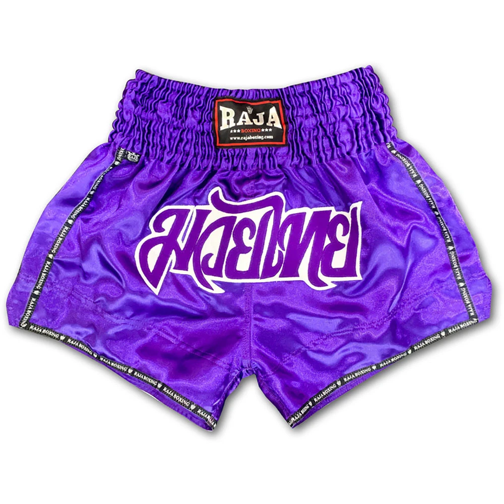 Raja Boxing Classic Purple Muay Thai Shorts 1 Raja Boxing Classic Purple Muay Thai Shorts