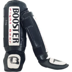Booster Thai Striker White Shin Guards