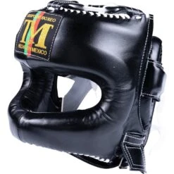 Boxeo TM Black Head Gear -Boxing Supplies Shop TMHG BLK 2