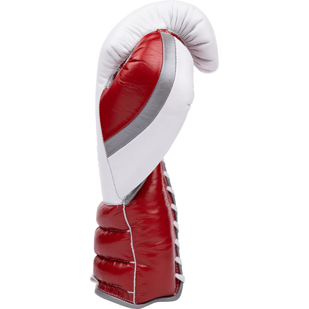 Boxeo TM Special Edition White/Red Lace Up Training Gloves 5 Boxeo TM Special Edition White/Red Lace Up Training Gloves - Image 5