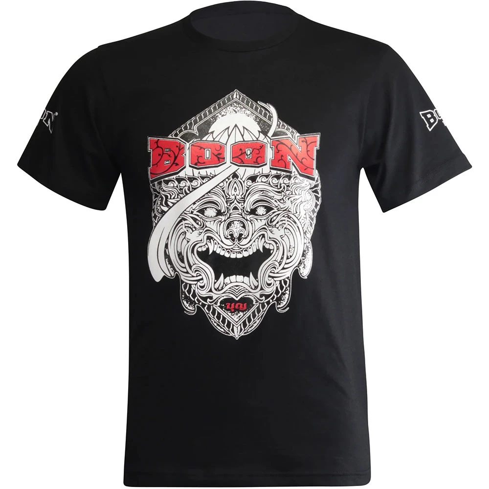 Boon Hanuman Face Black Tee 1 Boon Hanuman Face Black Tee