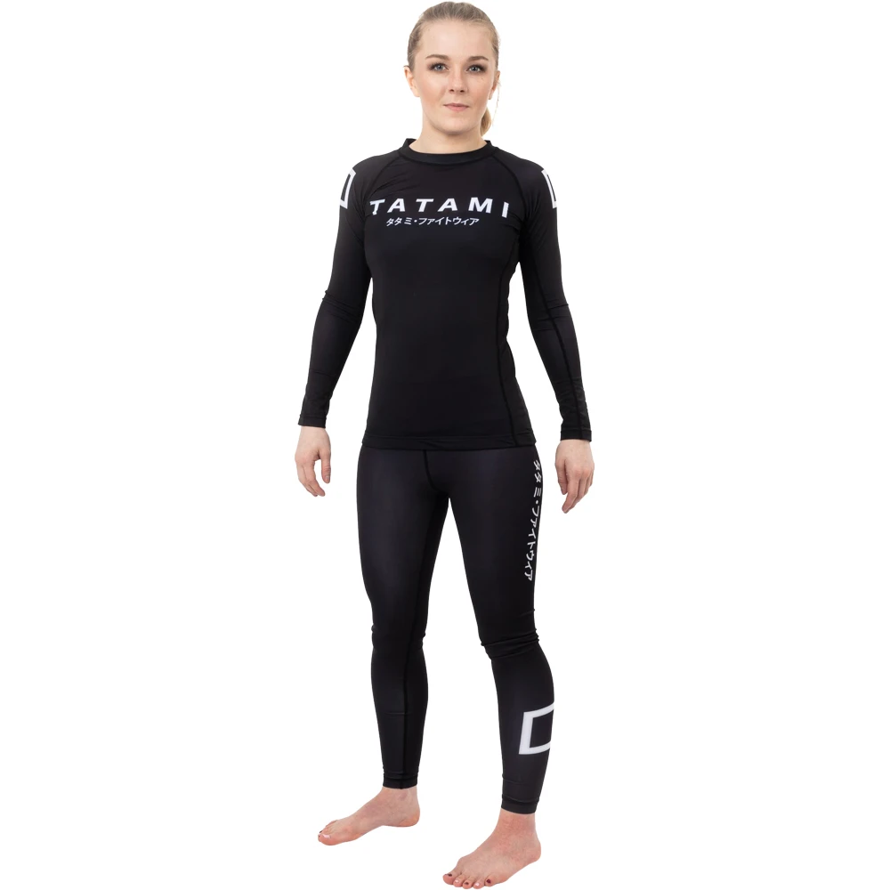 Tatami Katakana Black Womens Leggings 3 Tatami Katakana Black Womens Leggings - Image 3