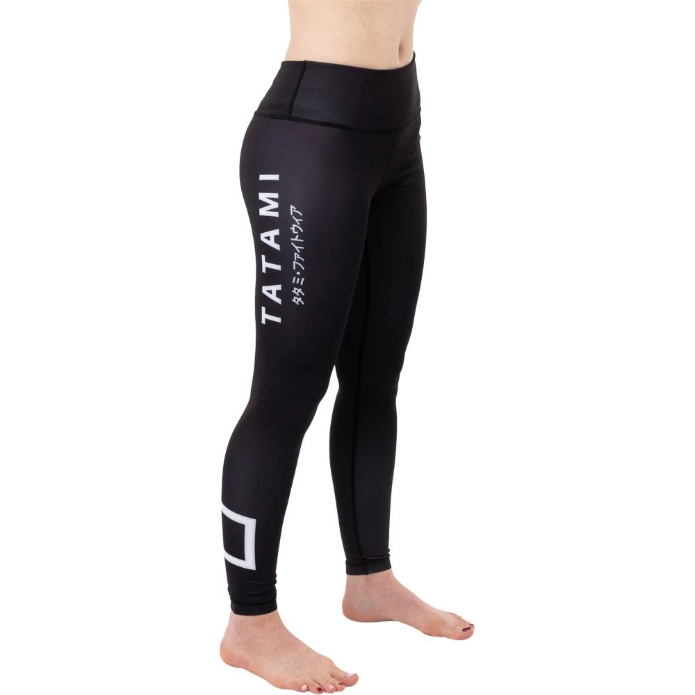 Tatami Katakana Black Womens Leggings 1 Tatami Katakana Black Womens Leggings