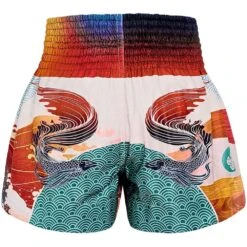 Tuff Siamese Fighting Fish Thai Boxing Shorts -Boxing Supplies Shop TUF MS670 c 3