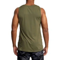 RVCA Sport Vent Olive Tank Top 8 RVCA Sport Vent Olive Tank Top -Boxing Supplies Shop V9031RST OLV c 2