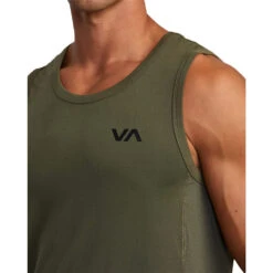 RVCA Sport Vent Olive Tank Top 9 RVCA Sport Vent Olive Tank Top -Boxing Supplies Shop V9031RST OLV c 3