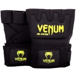 Venum Kontact Black/Neon Yellow Gel Quick Wraps