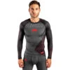 Venum Contender 5.0 Black/Red Long Sleeve Rash Guard