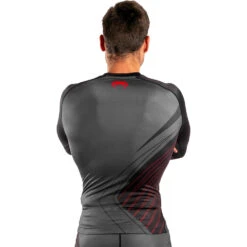 Venum Contender 5.0 Black/Red Long Sleeve Rash Guard -Boxing Supplies Shop VENUM 03569 100 c 3