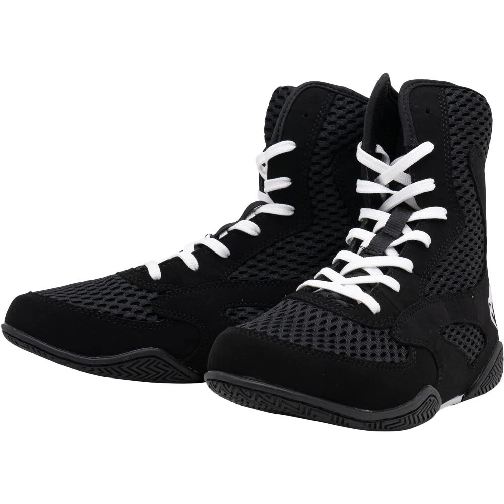 Venum Contender Black/White Boxing Shoes 2 Venum Contender Black/White Boxing Shoes - Image 2