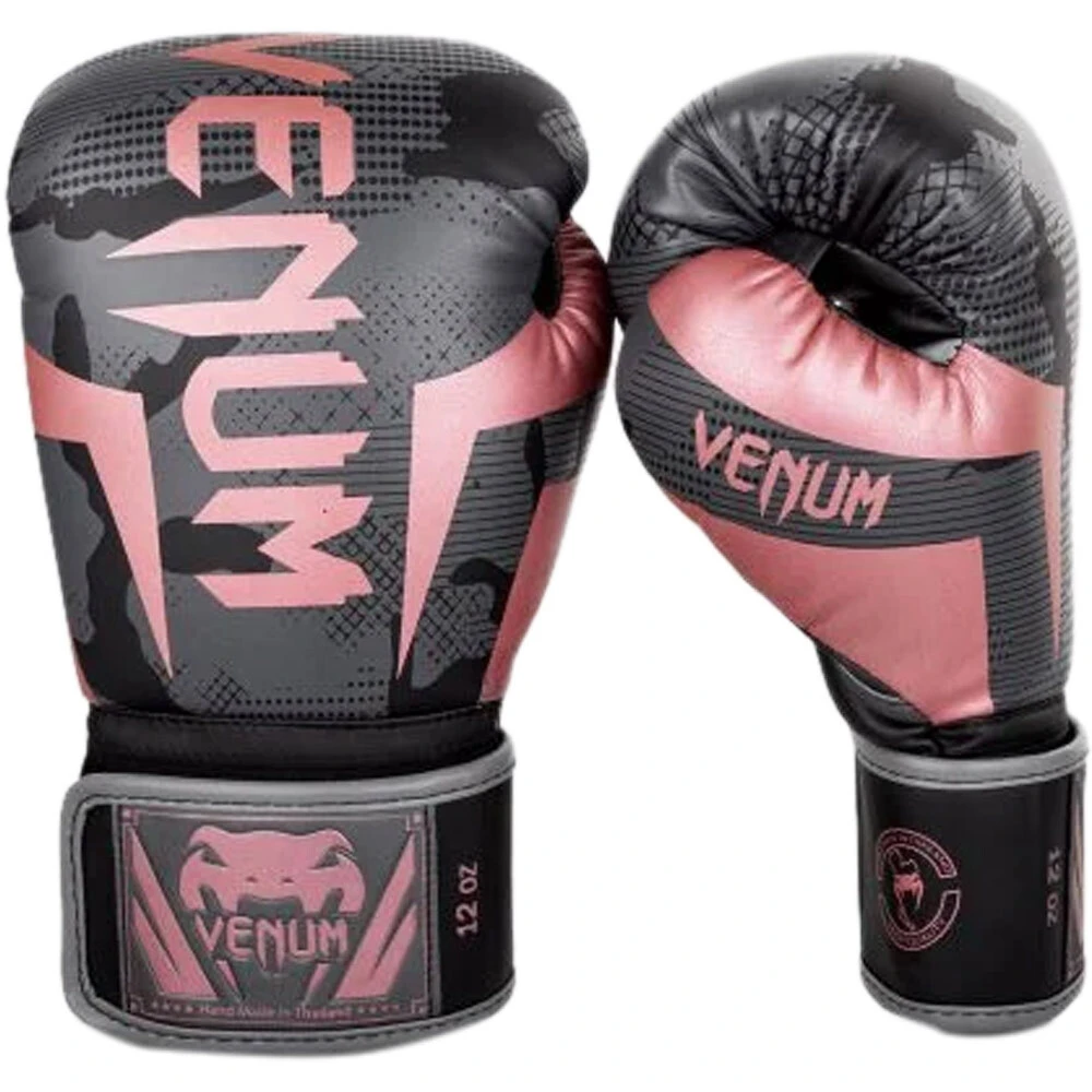 Venum Elite Black/Pink/Gold Boxing Gloves 2 Venum Elite Black/Pink/Gold Boxing Gloves - Image 2