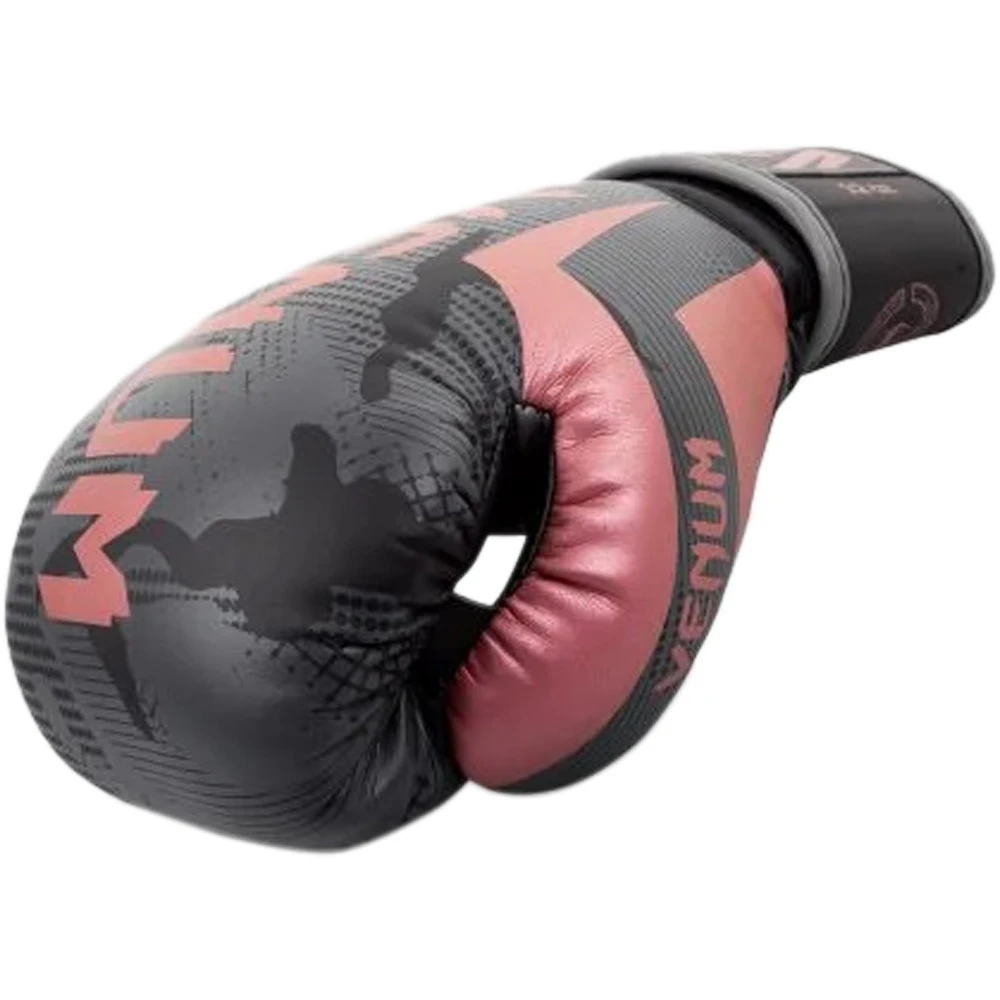 Venum Elite Black/Pink/Gold Boxing Gloves 5 Venum Elite Black/Pink/Gold Boxing Gloves - Image 5