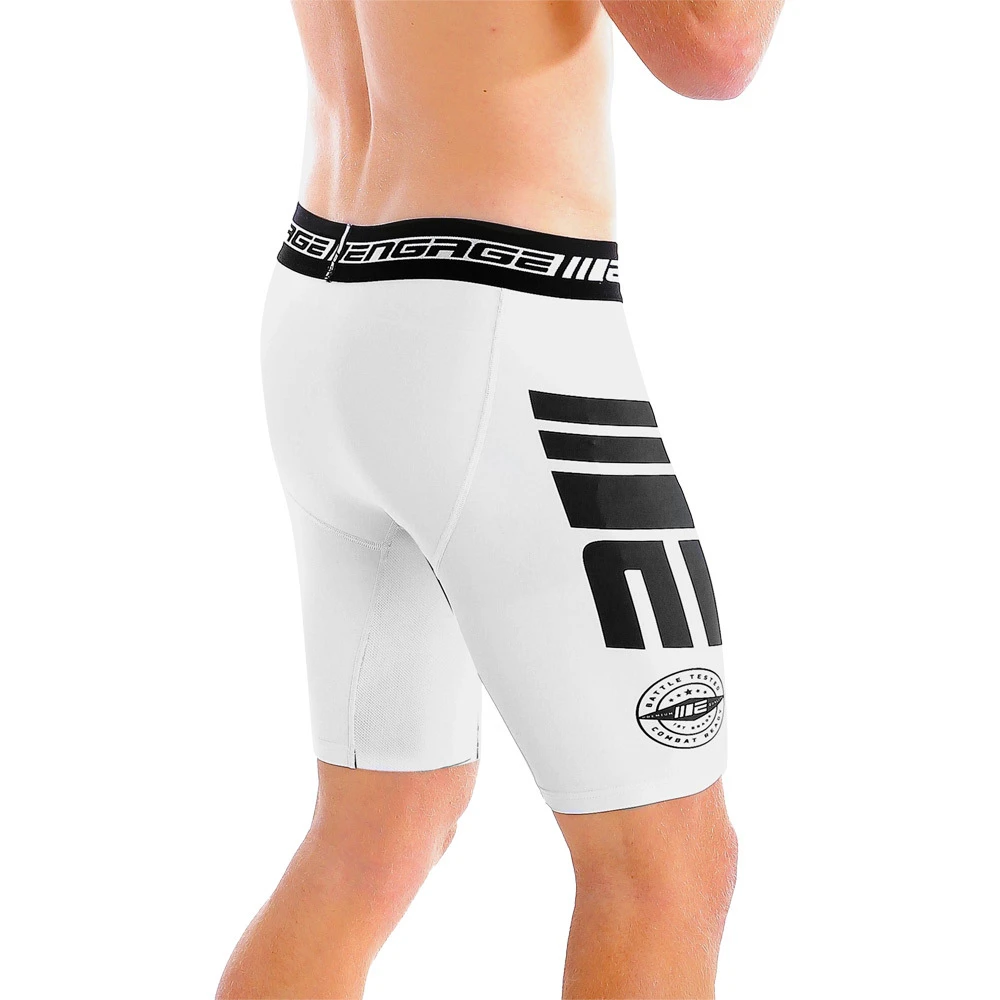 Engage Combat White Compression Shorts 3 Engage Combat White Compression Shorts - Image 3